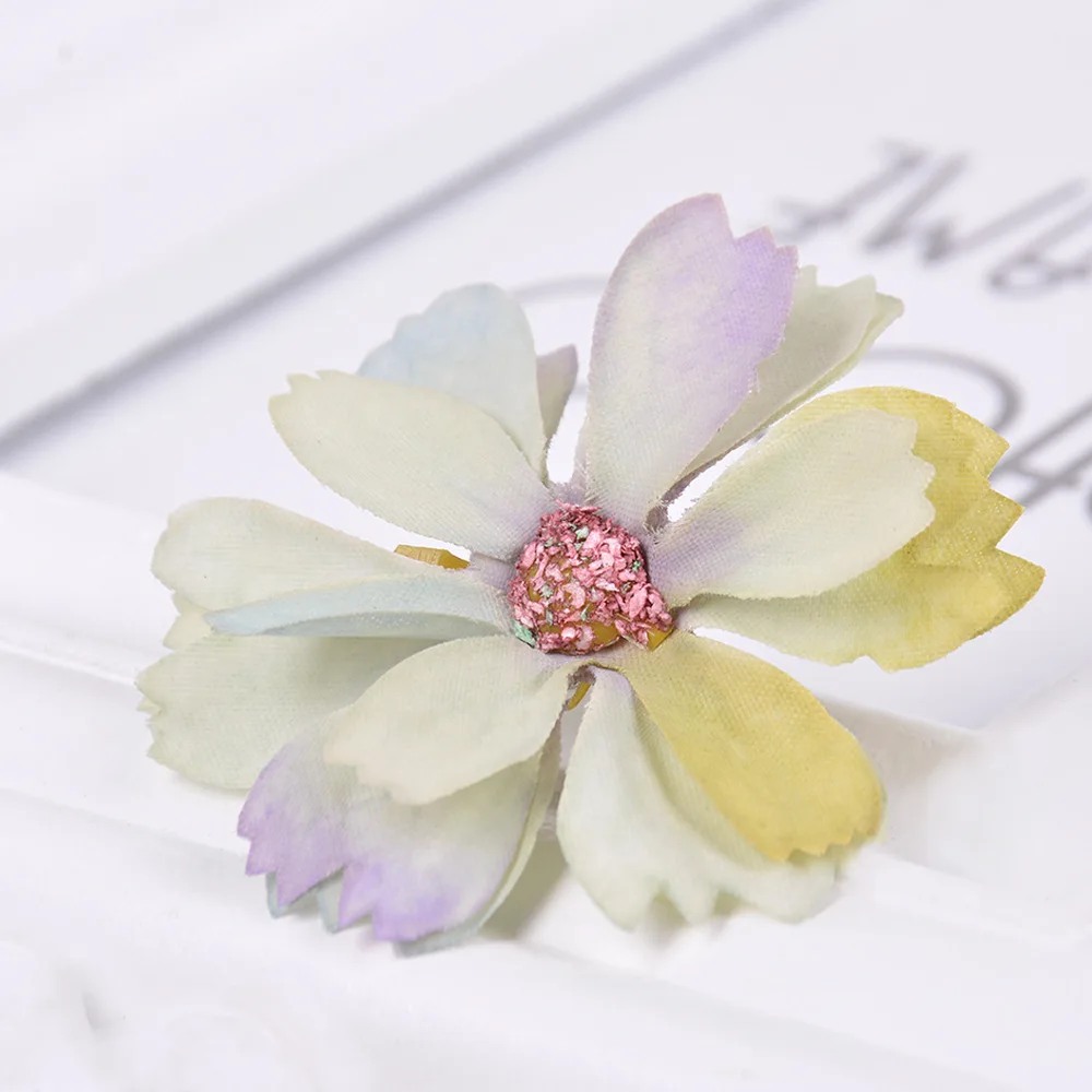 

Искусственные бархатные головки ромашек 30 шт