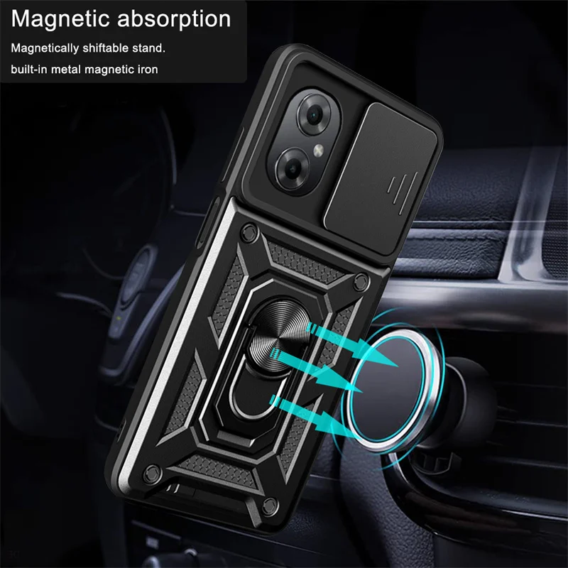 For Xiaomi Poco M4 5G Case Shockproof Armor Magnetic Holder Stand Phone Case For Poco Poko Pocco Little M4 M 4 6.58