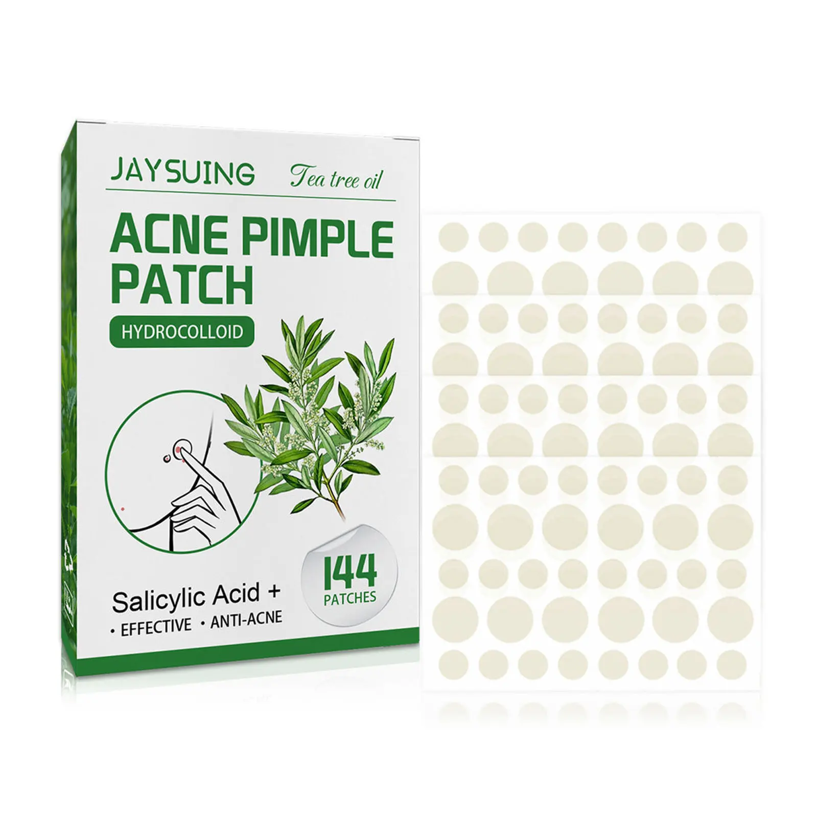 

144pcs Hydrocolloid Acnes Patches Quick Effect Pimple Patch Face Invisible Stickers Removal Patches Beauty Acnes Tools