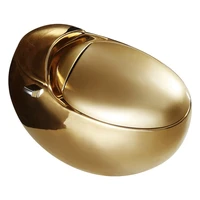 golden luxury gold personalized flush toilet creative color toilet european egg toilet