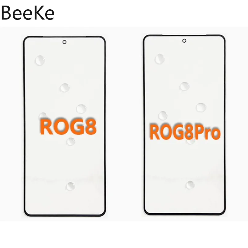 1/5 шт. переднее стекло + клей OCA для ASUS ROG Phone 8/8 Pro внешний сломанный ЖК-дигитайзер