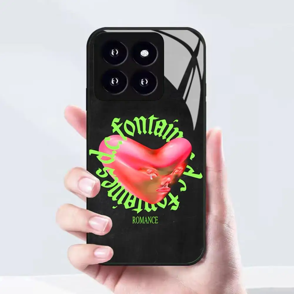 Фото Чехол для телефона Fontaines-DC R-romance для Xiaomi 17 15 14 13 12 Mi 11 X T Ultra Pro Lite 5G, черный стеклянный чехол №2
