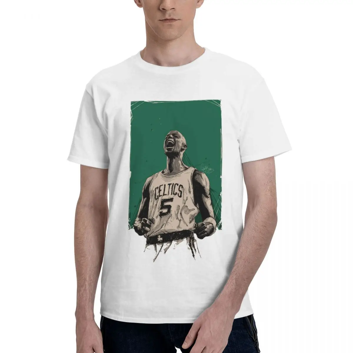 

Kevins And Garnetter KG The BIG TICKET Da Kid Movement Basketballer Team Tees Fitness Champion Classic High grade USA Size