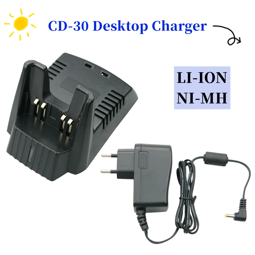 FNB-V67LI Li-ion Battery CD-30 Desktop Charger for YAESU Vertex VX-160 VXA-210 VX-150 FT-60R Two Way Radio Charger Base