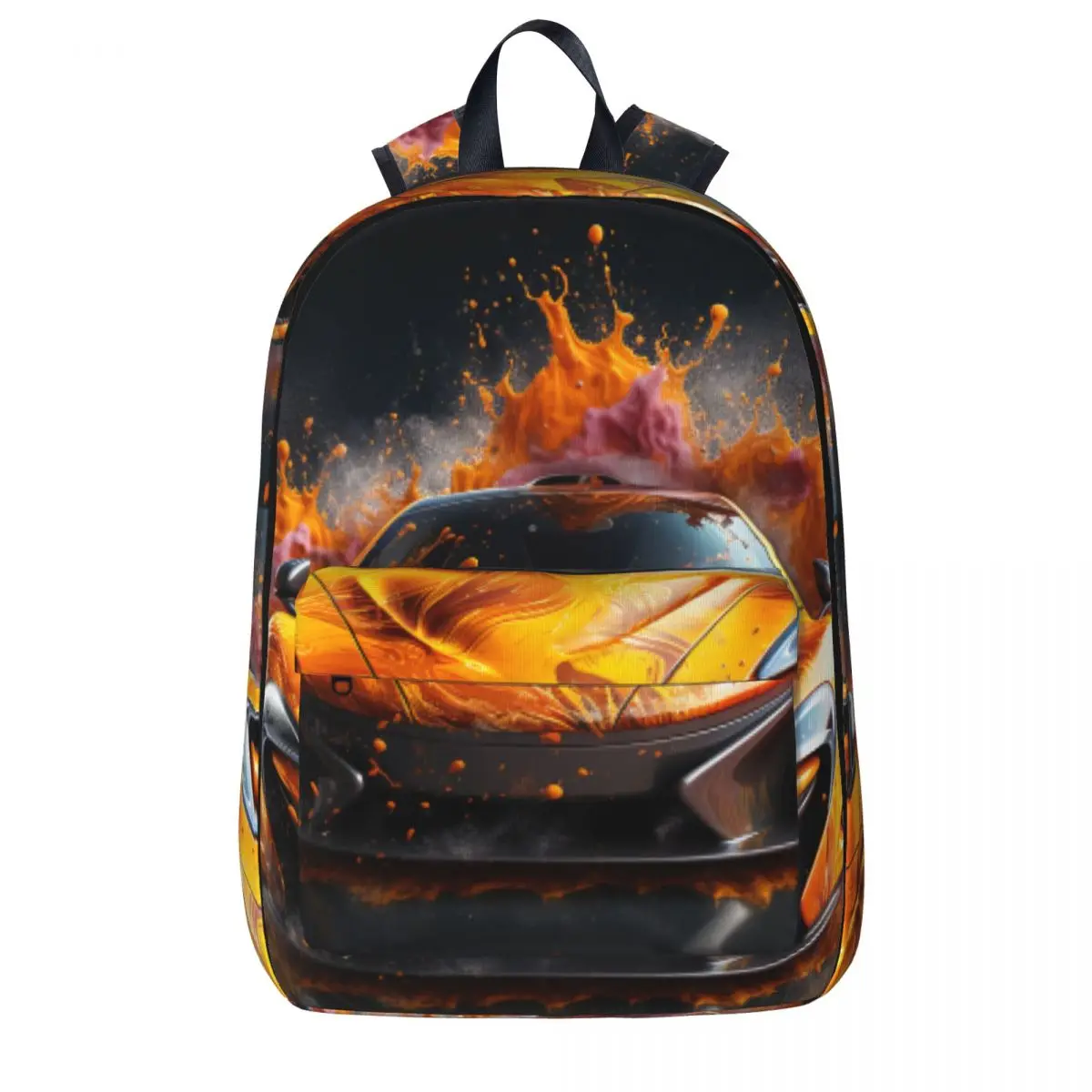 

Powerful Sports Car Backpack Liquid Splash Explosion Travel Backpacks Boy Kawaii School Bags Custom Breathable Rucksack