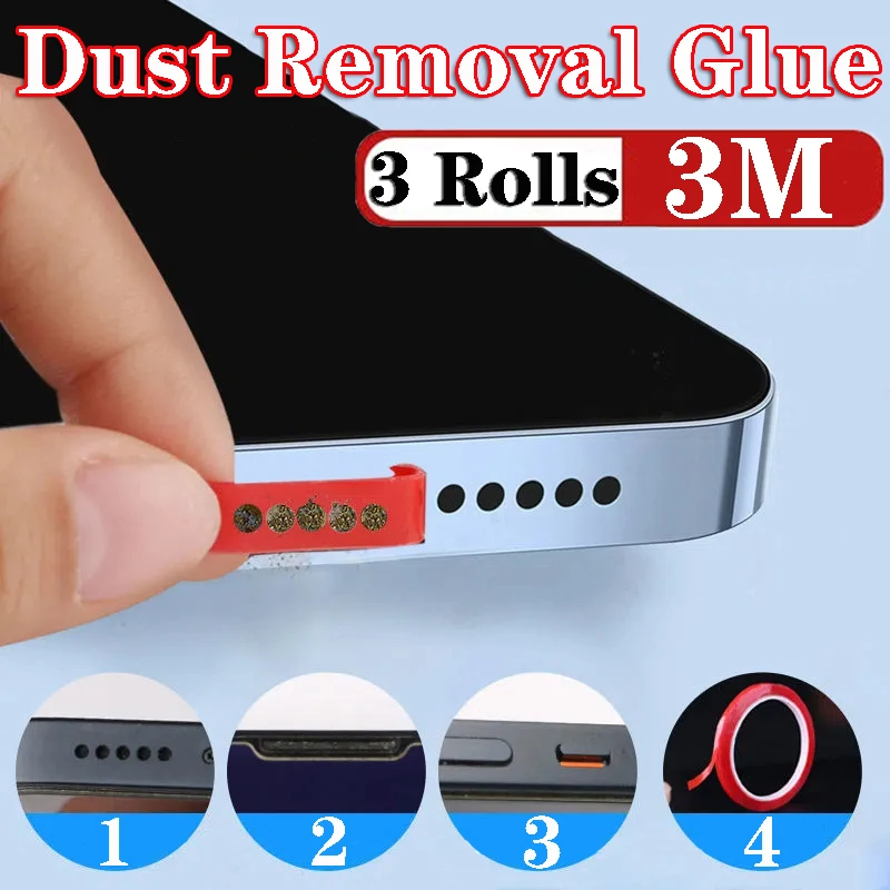 

Universal Mobile Phone Hole Dust Removal Glue Mobile Phone Receiver Cleaning Artifact for IPhone 14 Samsung Xiaomi Cleaning Tool