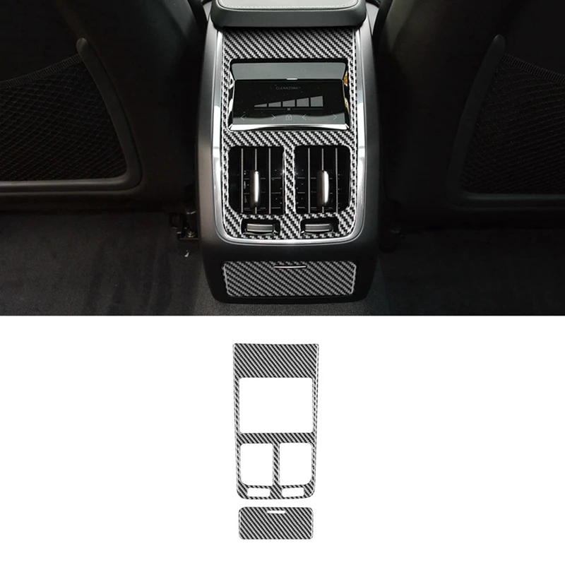 

Наклейка на раму автомобильного кондиционера из углеродного волокна для Volvo S90 2017-2022, аксессуары