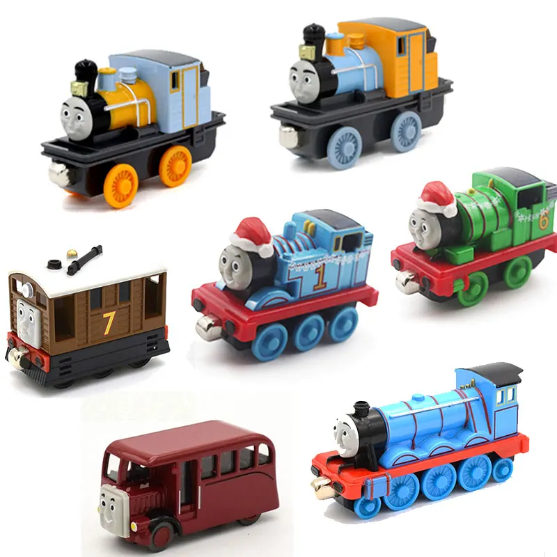 Игрушечный автомобиль Thomas and Friends Bash Dash подарок на Рождество поезд Percy магнитная