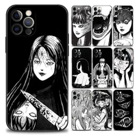 anime horror comics face phone case for apple iphone 11 12 13 pro max 7 8 se xr xs max 5 5s 6 6s plus black soft silicone cover
