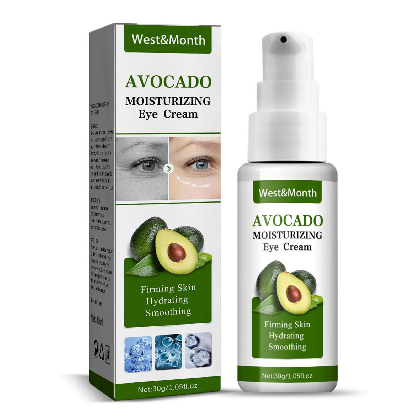 

Авокадо, эластичное средство против морщин, уменьшает линии вокруг глаз и темных кругов, предотвращает отечность, укрепляет