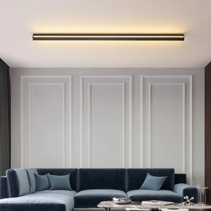 Minimilism Led Wall Lamp Decor Simple Nordic Fixture Sconce Lights for Living Room Bedroom Black Gold Luminaire