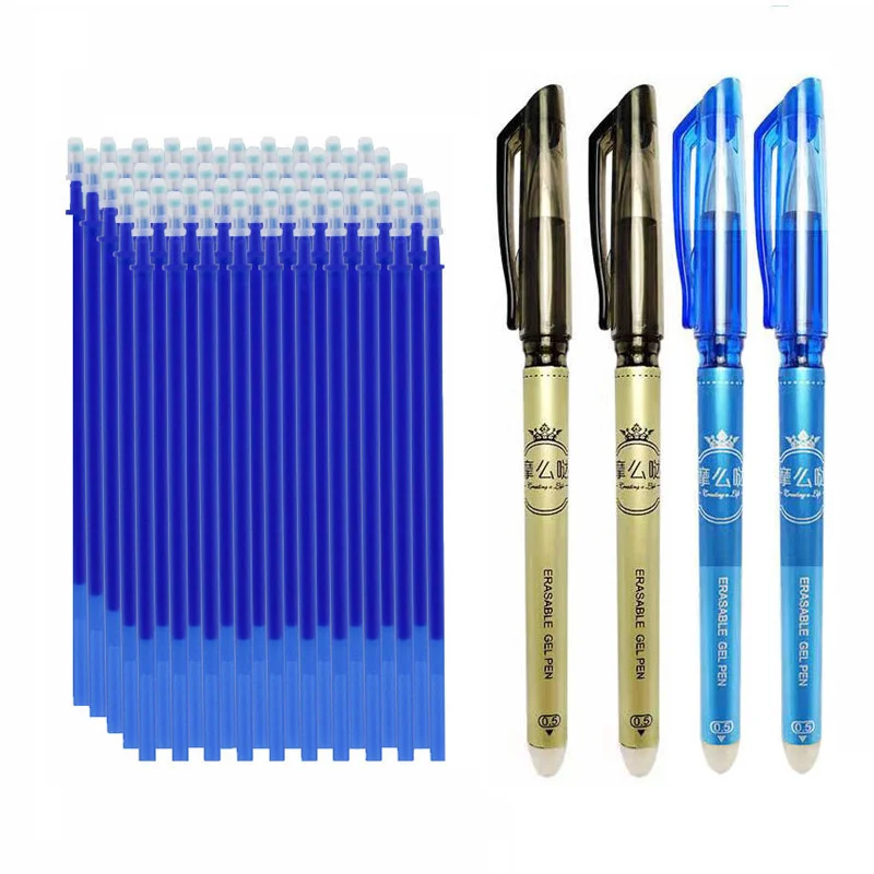 

103/83 шт. стираемая ручка, стержень, стираемая ручка, синие, черные чернила, чернила для письма, для школы, офиса, канцелярские принадлежности, ...