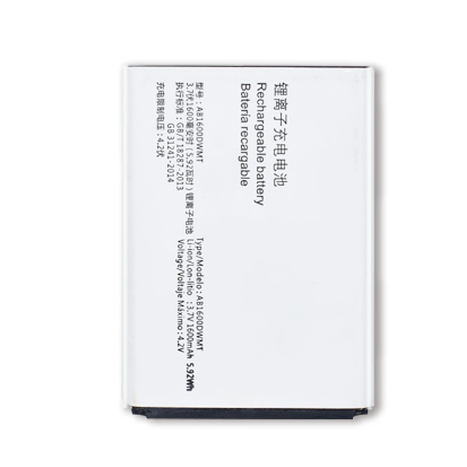 100% новый AB1600DWMT/ AB1600DWML Аккумулятор для Philips XENIUM S309 CTS309 сменные батареи с номером