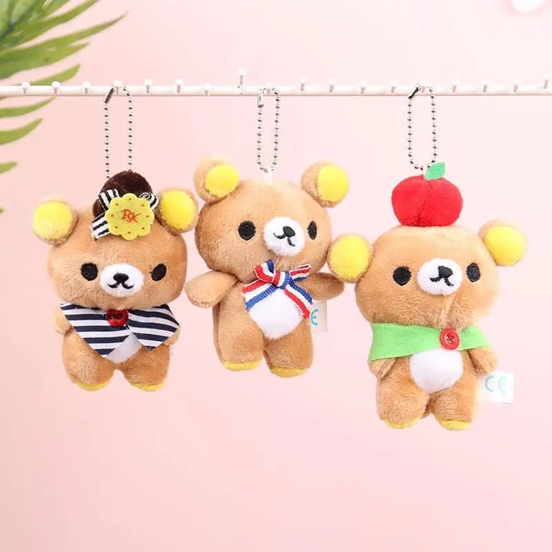 

Rilakkuma Япония мультфильм периферия плюшевая кукла 10 см свадебное украшение церемония бросающая кукла детские игрушки сумка кулон
