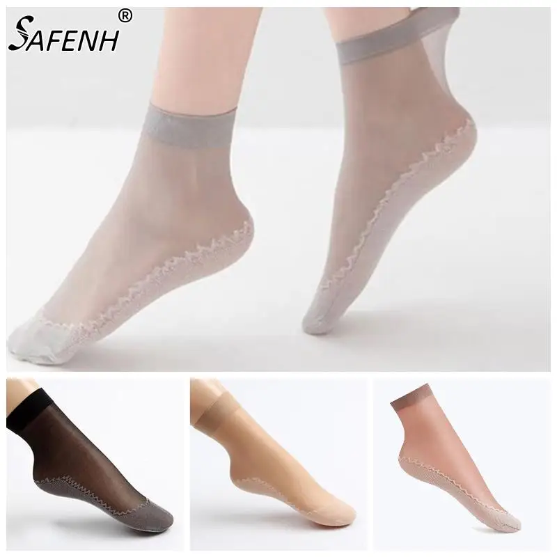 

Носки женские мягкие Нескользящие из шелка и бархата, 10 пар