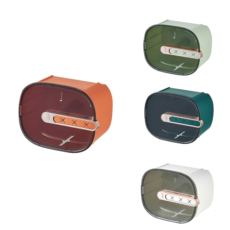 

1Pcs Wall Mounted Tissue Box Paper Towel Holder For Kitchen Office Container Baby Wipes Paper Storage Box