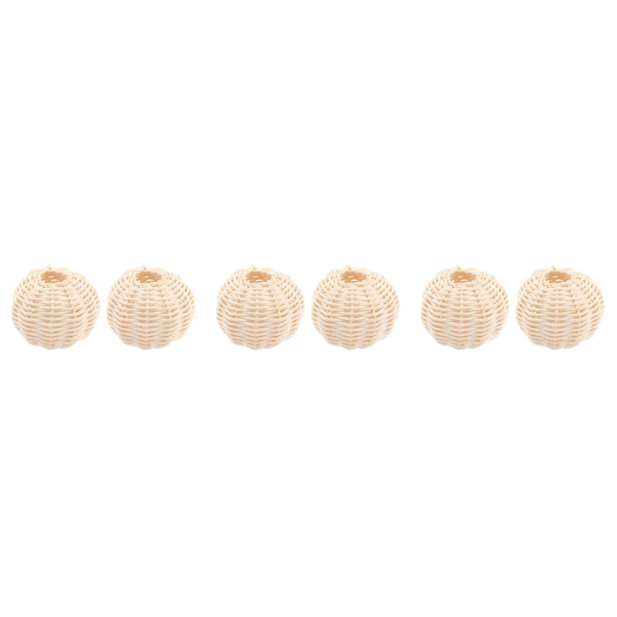 

6 Pcs Woven Lamp Shade Japanese Style Cottage Lamp Cover Chandelier Cover Wicker Pendant Light Shade Light Fixture Basket for