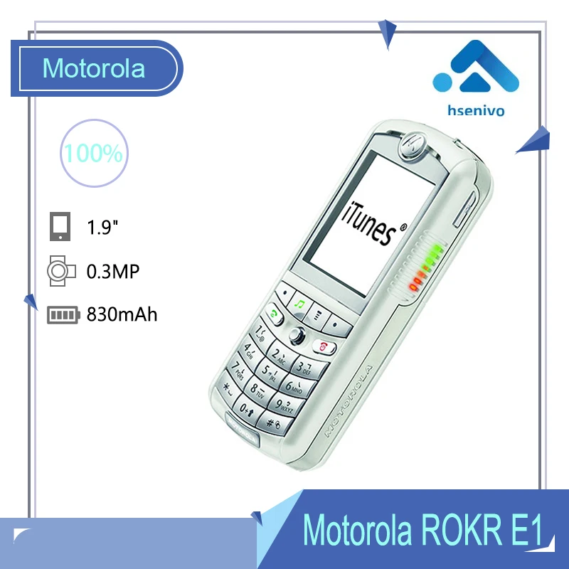 

Motorola ROKR E1 Восстановленный Оригинальный Motorola E1 GSM FM радио мобильный телефон Гарантия один год + бесплатная доставка
