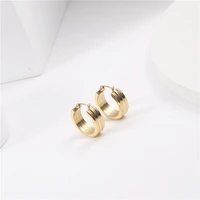 drop shipping tarnish free waterproof multi layer stainless steel huggie earrings jewelry wholesale for women