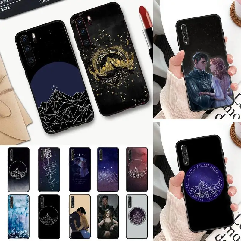 

A Court of Mist and Fury Sarah J Maas Phone Case For Huawei P30 plus P8 lite P9 lite Back Coque for Psmart P20 pro P10 lite