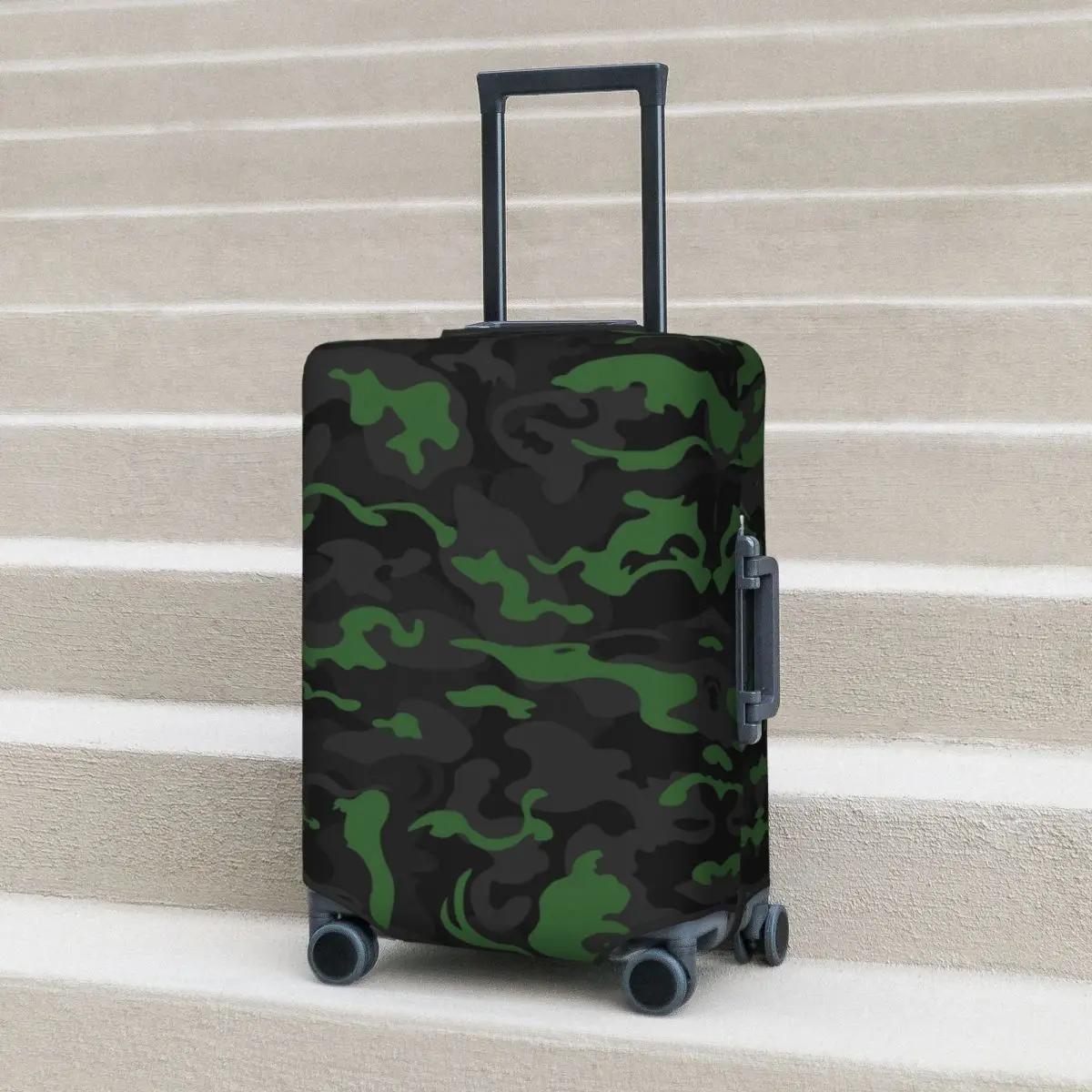 

Camouflage Style Suitcase Cover Colour Fashion Holiday Strectch Cruise Trip Protector Luggage Case Holiday