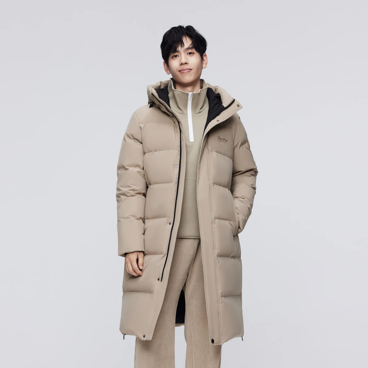 BOSIDENG глубокая зимняя куртка для мужчин X-Long теплая плотная пуховик Куртка с