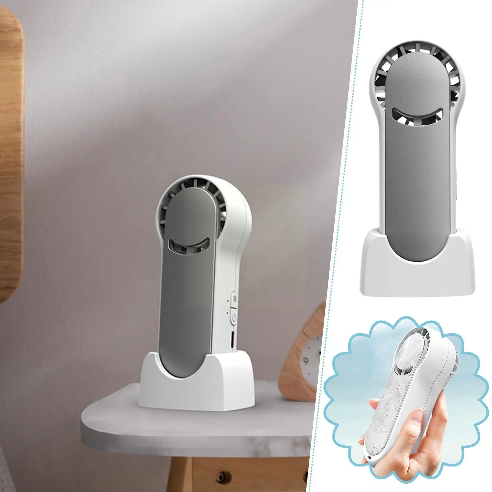 

Настольный мини-вентилятор, портативный кондиционер, ручные вентиляторы, USB Перезаряжаемый электрический вентилятор, внешний дорожный арт...