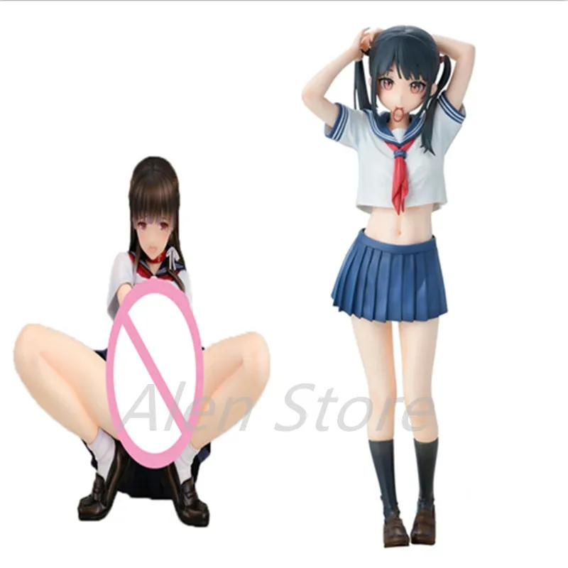 

Native Magic Bullets The Girl's Secret Delusion Mibu Natuki PVC Anime Sailor Suit Girl Action Figure Adult Model Toys Doll Gift