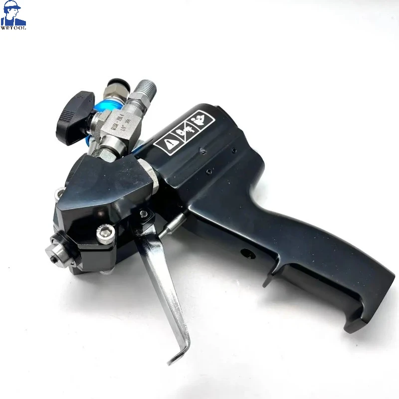 

Пистолет-распылитель для пенополиуретана PU P2, 35 МПа, пистолет-распылитель с воздушной очисткой, самоочищающийся, с комбинацией аксессуаров