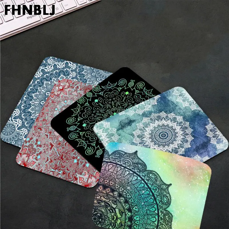 

FHNBLJ Top Quality Mandala print Rubber Mouse Durable Desktop Mousepad Top Selling Wholesale Gaming Pad mouse
