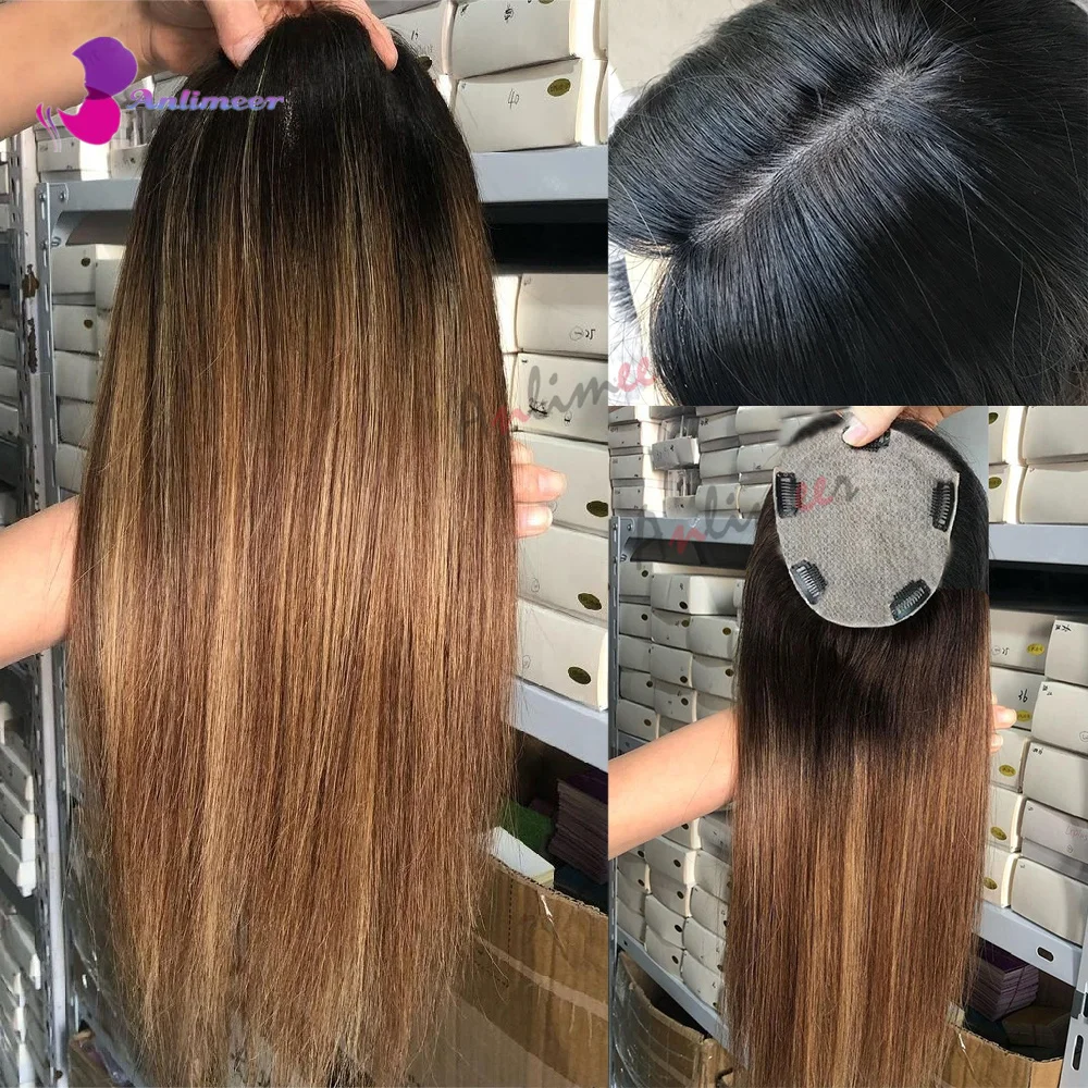 Ed Hair Topper Wig Human Hair Straight Hair 13x15 Cm /12x13 Cm Topper For Women With Thinning Hair