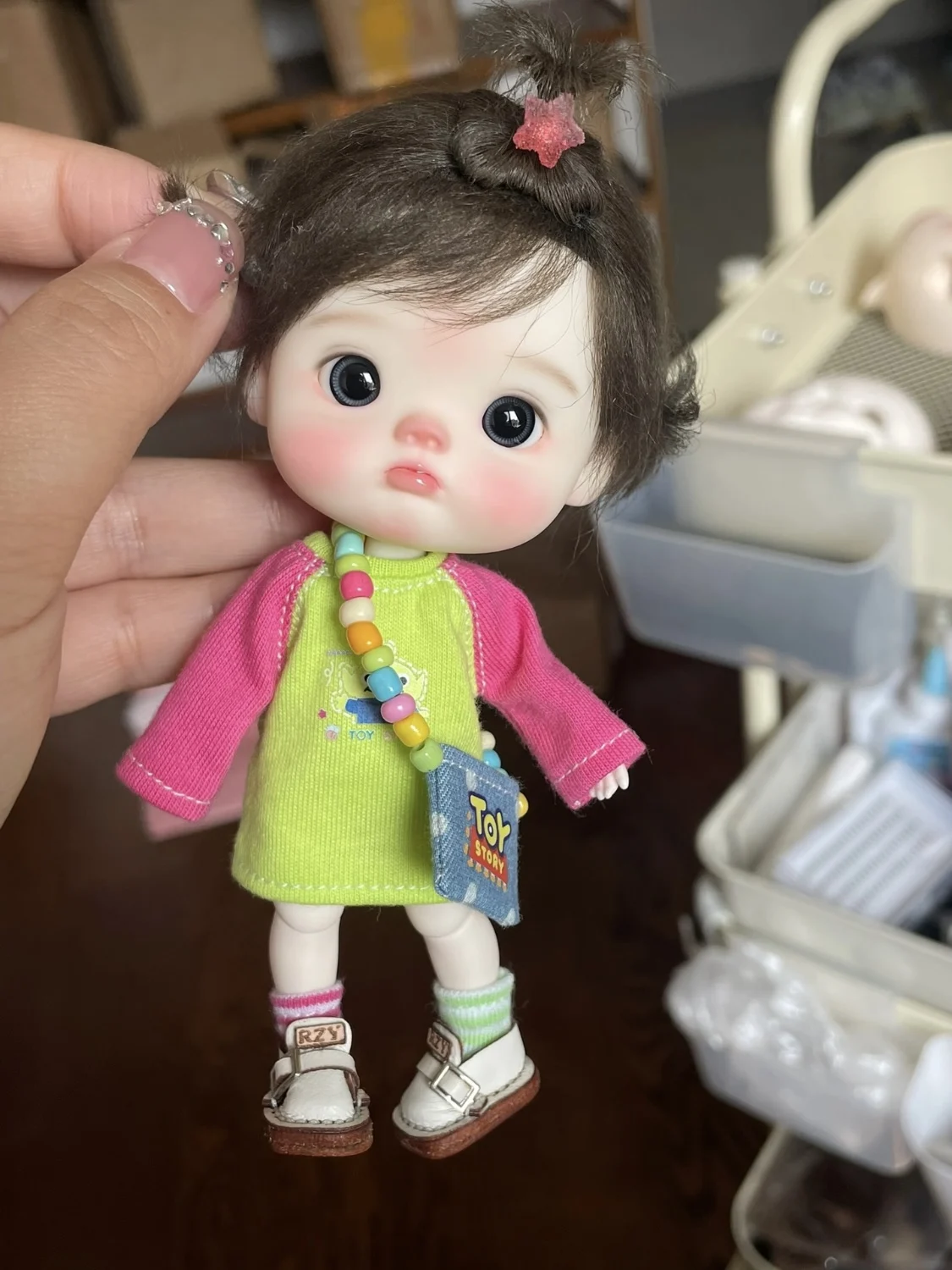 Фото Goshundoll 1/8 ob meimei ob11 qbaby gsc сумка из смолы очаровательный креативный подарок на день рождения blythe dressing doll №4