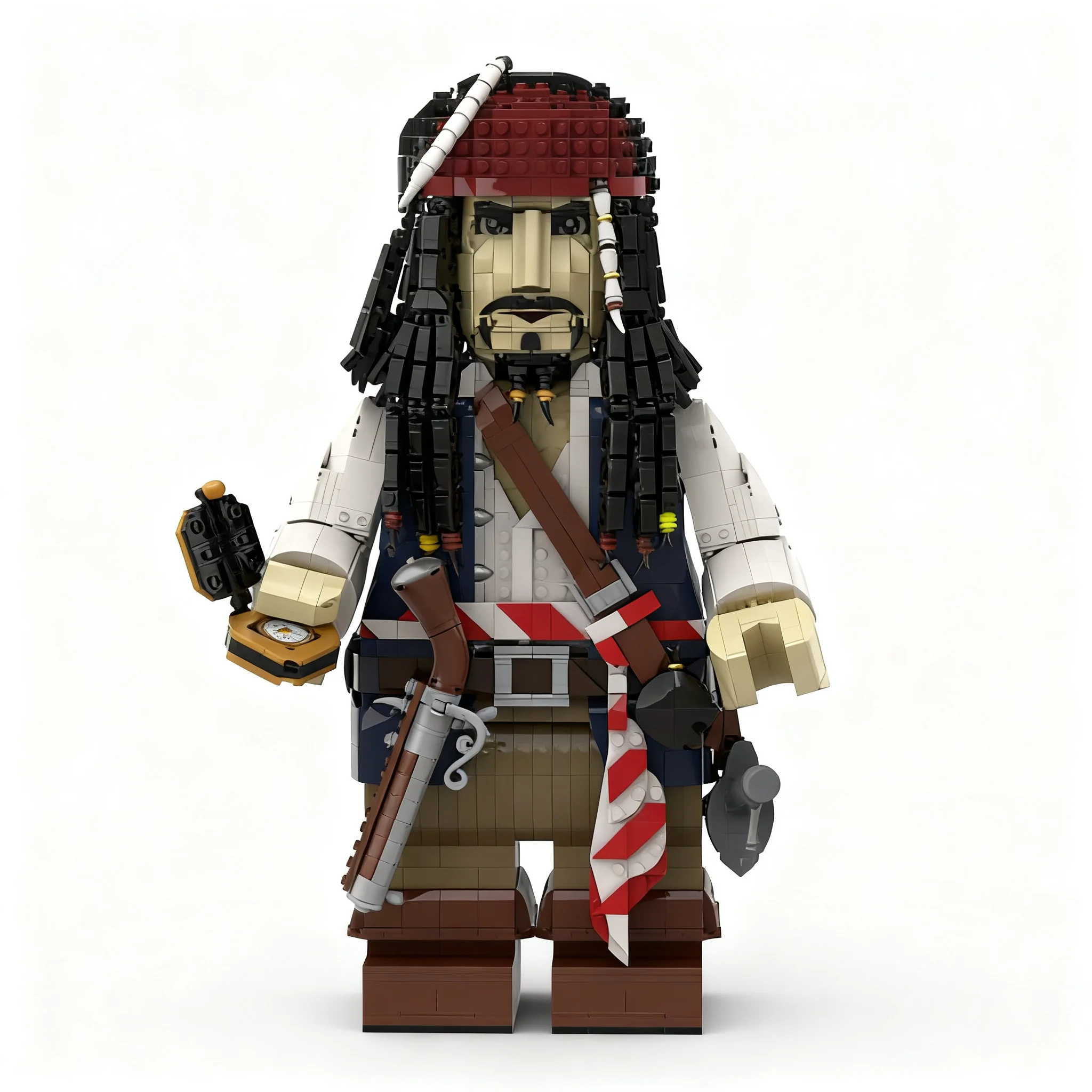 Фото 3779 деталей MOC Disney Пираты Капитан Джек Спарроу Мегафигурка Модель Конструктор Рождественский Подарок Игрушки Архитектура DIY Подарок на День Рождения №1