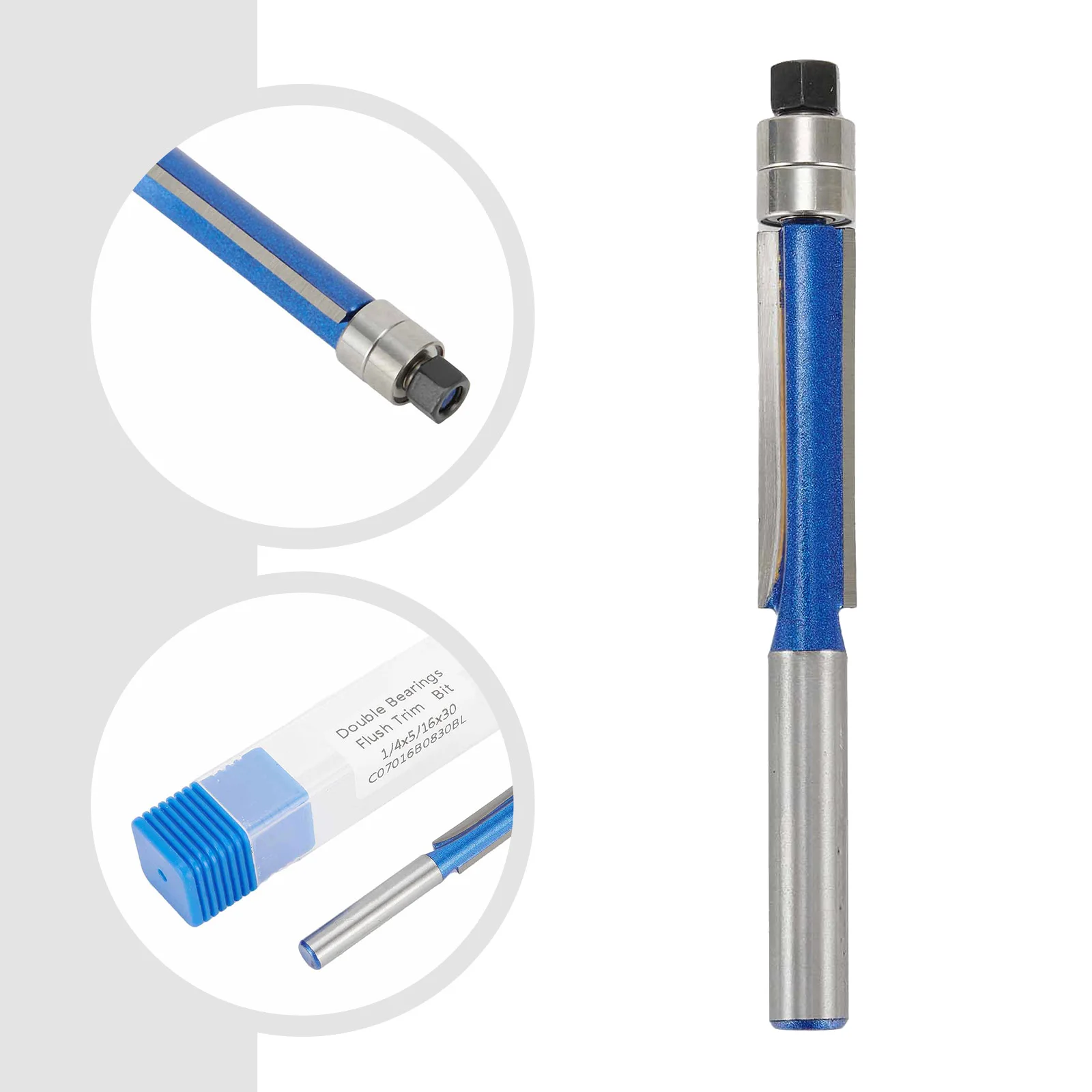 

“Precision-made 1/4 Router Bit with Enclosed Ball Bearing Guide – A Must-have for Any Woodworking Project"