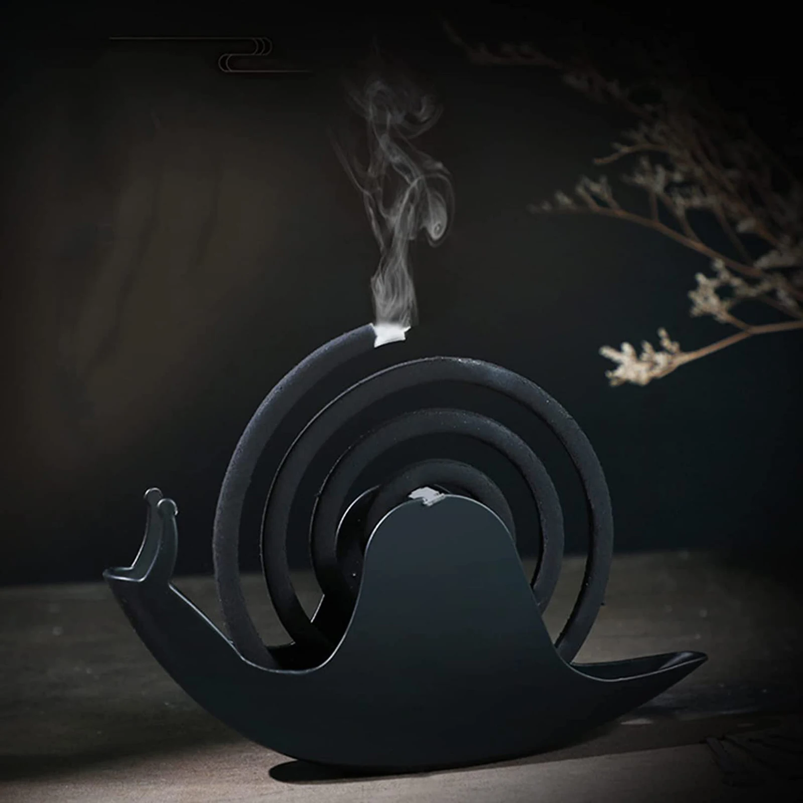 

Creative Mosquito Coil Holder With Tray Nordic Style Spiral Summer Day Iron Mosquito Repellent Incenses Rack Plate Home Decor