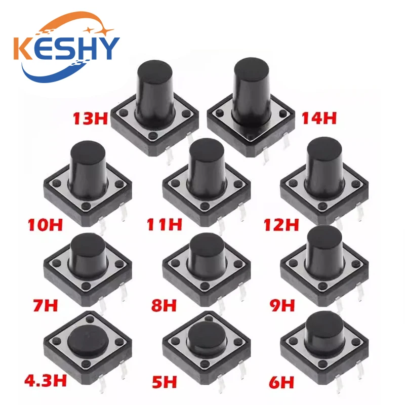 Тактовые мини-переключатели 10 шт.