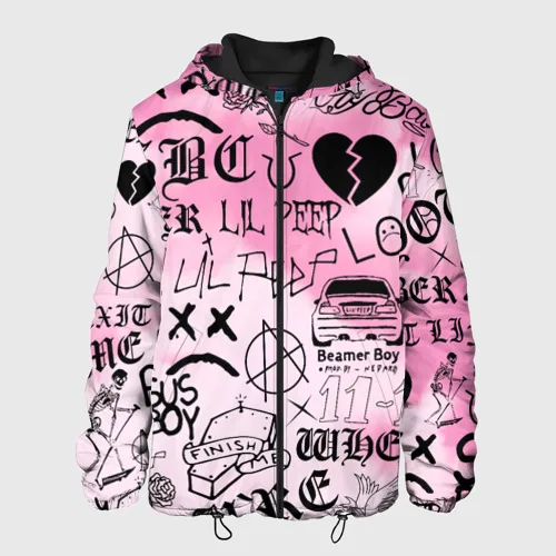 Мужская куртка 3D LIL PEEP.
