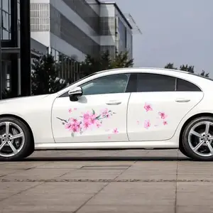 Autocollants de carrosserie de voiture sans fleur, autocollant latéral de  voiture en vinyle Anime Itasha, belle fleur - AliExpress