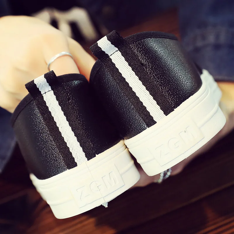 Waterproof Leather Loafers Summer Women Shoes Casual Soft Comfortable Vulcanize Shoes Ladies Slip on Flat Shoes Zapatos Mujer