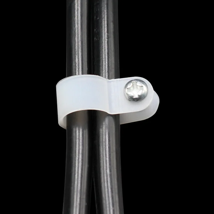 

Пластиковые кабельные зажимы R-типа, белые, 100 шт