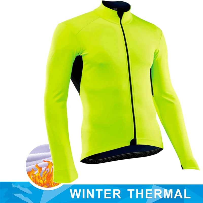 Мужская Термовелосипедная Майка Velo С Длинным Рукавом Зимняя Велосипедная Куртка