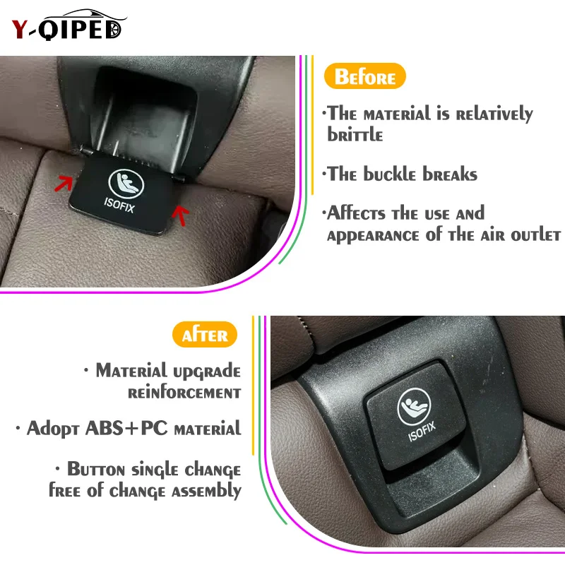 Для BMW G01 автомобильное заднее детское сиденье якорь ISOFix крышка клапана 52207474100