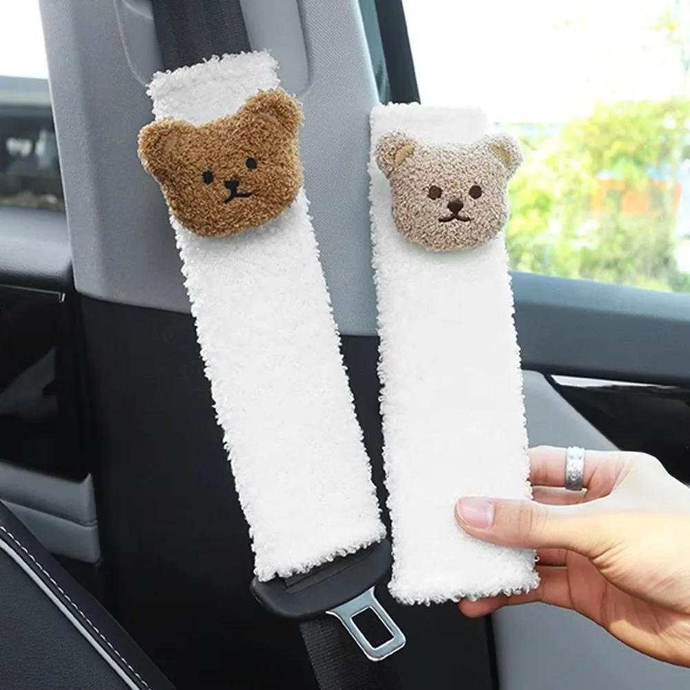 1 шт. мягкий чехол для ремня безопасности с мультяшным медведем