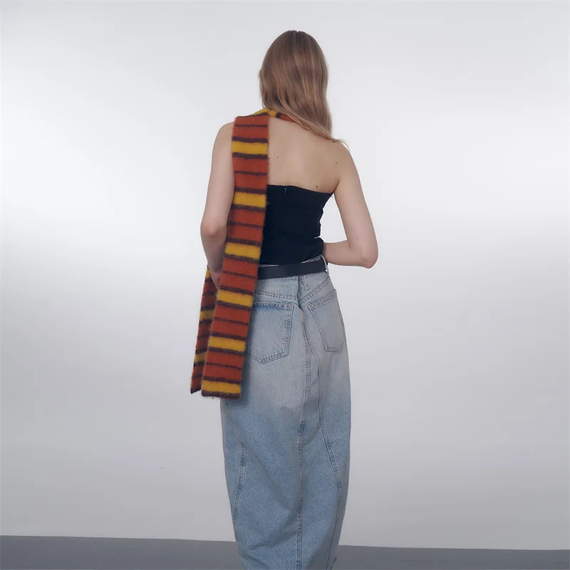 Дизайнерский Брендовый Женский Роскошный Кашемировый Зимний Шарф Теплая