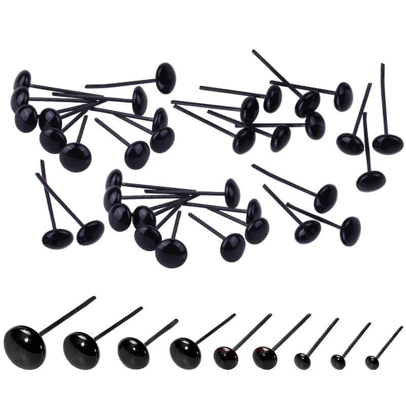 

100 шт., пластиковые глазные Глазные яблоки 3-8 мм