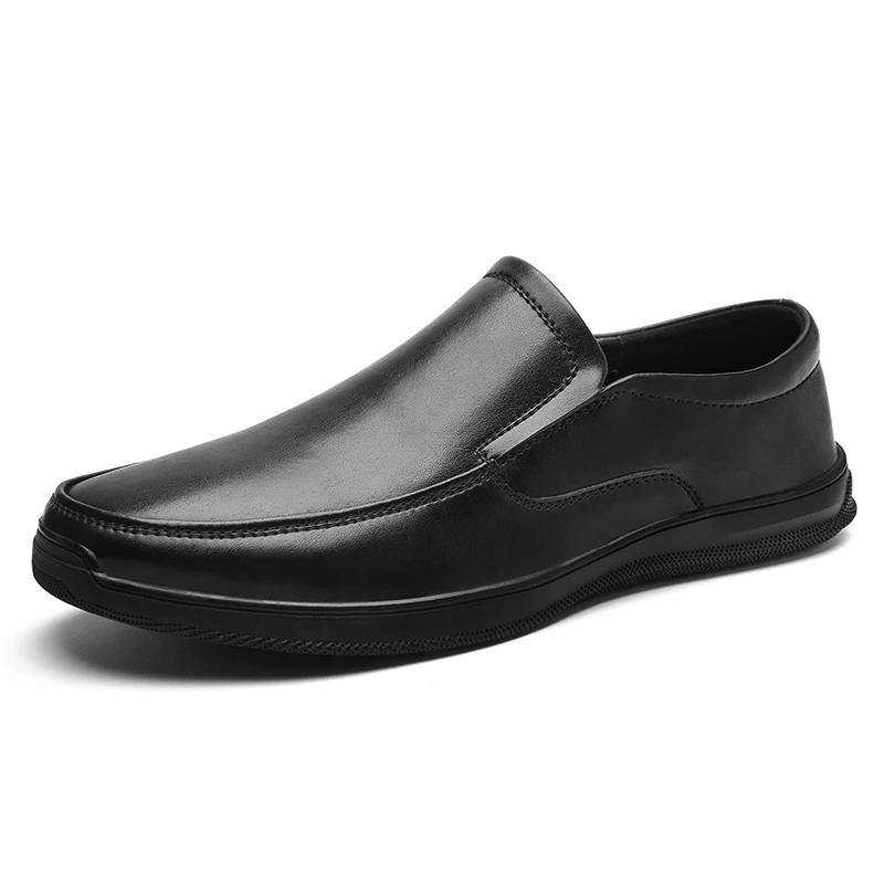 

Genuine Leather Slip On Men's Dress Shoes Trendy Outdoor Men's Shoes All Season Business Wedding Men's Dress Shoes
