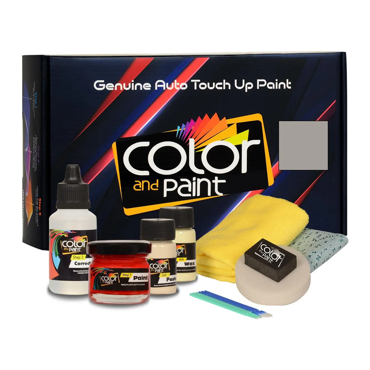 

Color and Paint compatible with Renault Automotive Touch Up Paint - GRIS BEIGE NACRE MET - C66 - Basic Care