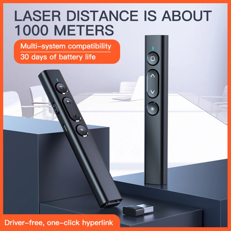 

PPT Page Turning Pen Teacher Rechargeable Multimedia Projector Slide Remote Control Wireless Electronic Infrared Presenter Pen