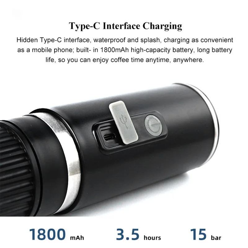 Perfection On-the-Go: Портативная автоматическая кофемашина для эспрессо универсальных с