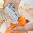 Нож-пилинг из нержавеющей стали 4-в-1, Многофункциональный кухонный инструмент для фруктов и овощей, переключаемый